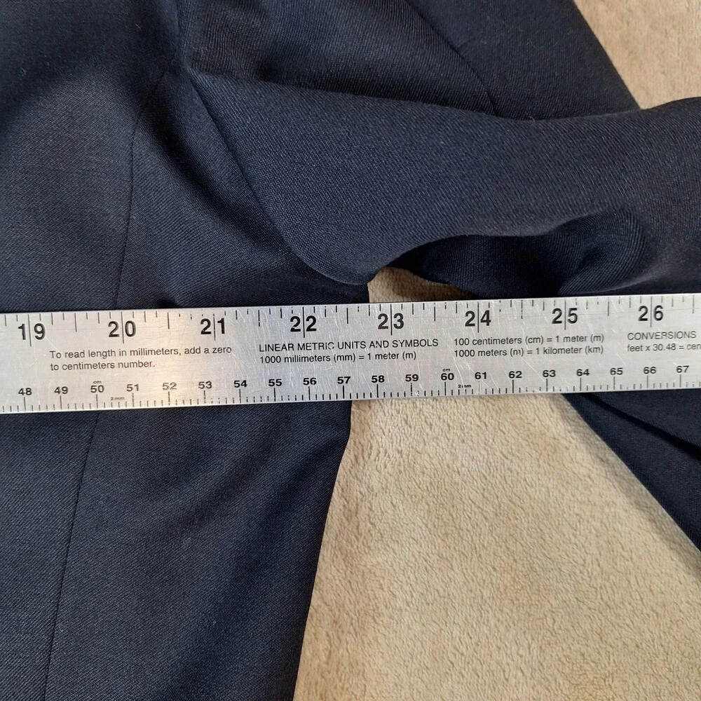 Canali Suit Jacket Mens 46 Blue Wool Ventless 2 Button Made Italy Bloomingdales